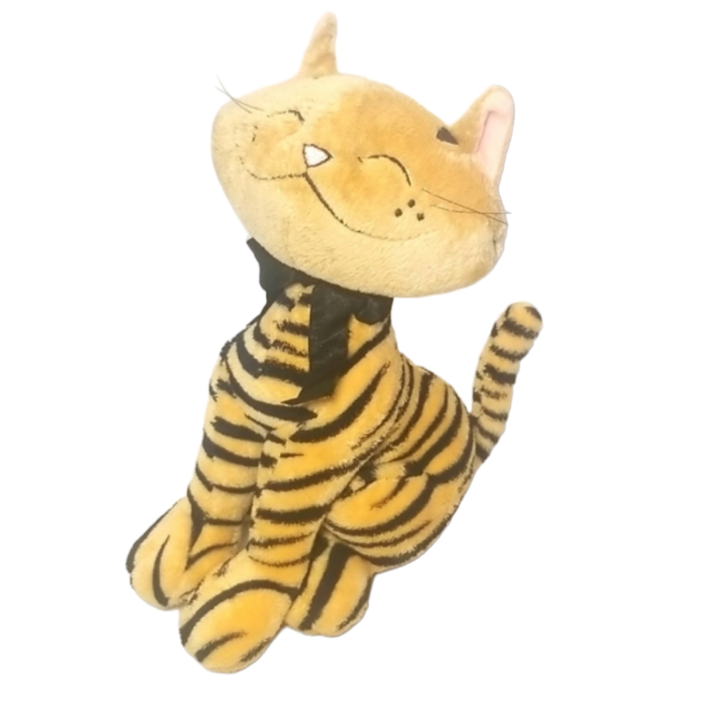 Russ Aggie Tiger Stripped Kitty Plush with Black Ribbon
